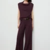 Pantalon droit avec détails sur les coutures Pantalon droit avec détails sur les coutures
