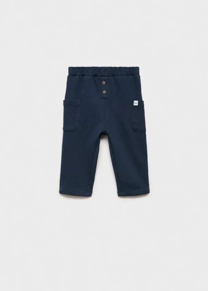 Pantalon droit à boutons Pantalon droit à boutons