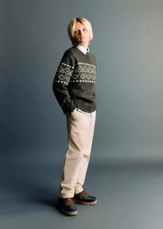 Pantalon droit en coton Pantalon droit en coton