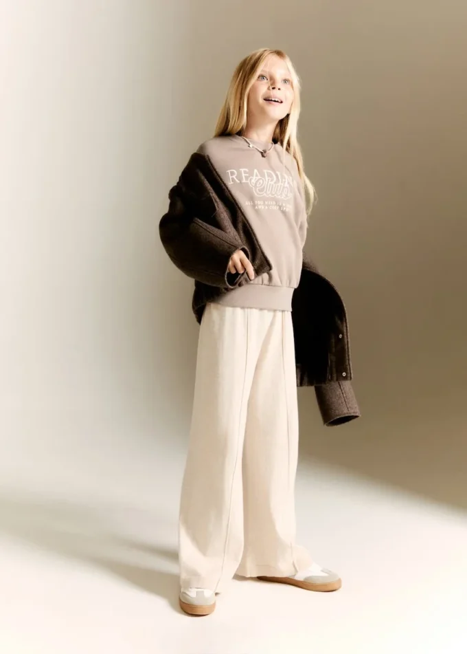 Pantalon droit en coton