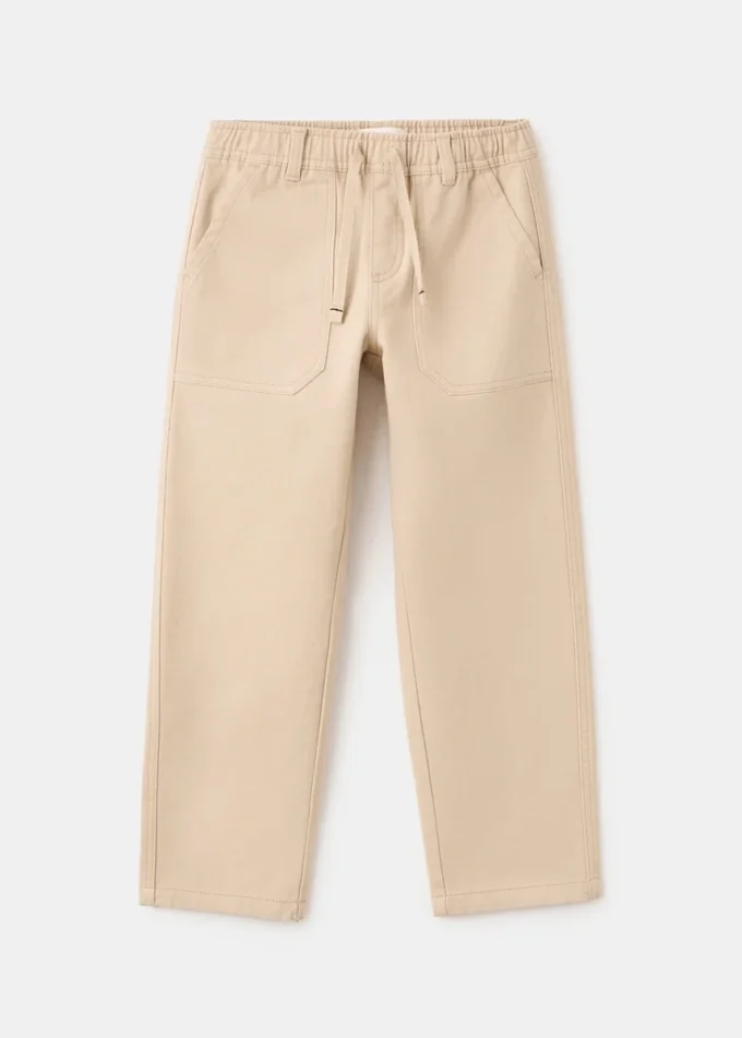 Pantalon droit en coton