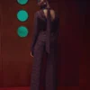 Pantalon droit en dentelle