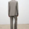 Pantalon droit en laine mélangée Pantalon droit en laine mélangée