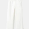 Pantalon droit en lin mélangé Pantalon droit en lin mélangé