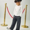 Pantalon droit en maille