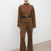 Pantalon droit en maille Pantalon droit en maille