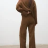 Pantalon droit en maille Pantalon droit en maille