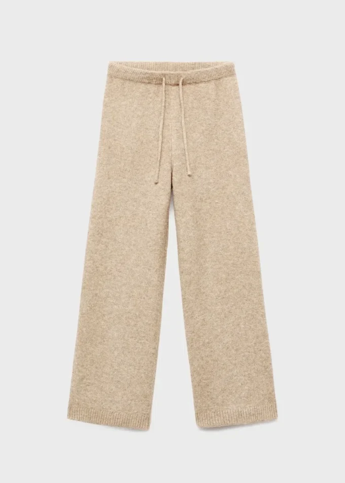 Pantalon droit en maille