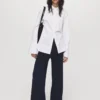 Pantalon droit en maille fine Pantalon droit en maille fine