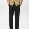 Pantalon droit en mélange de lin et de lyocell Pantalon droit en mélange de lin et de lyocell