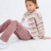 Pantalon droit en velours côtelé
