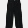 Pantalon droit en velours côtelé