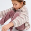 Pantalon droit en velours côtelé