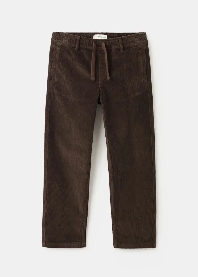 Pantalon droit en velours côtelé Pantalon droit en velours côtelé