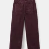 Pantalon droit en velours côtelé