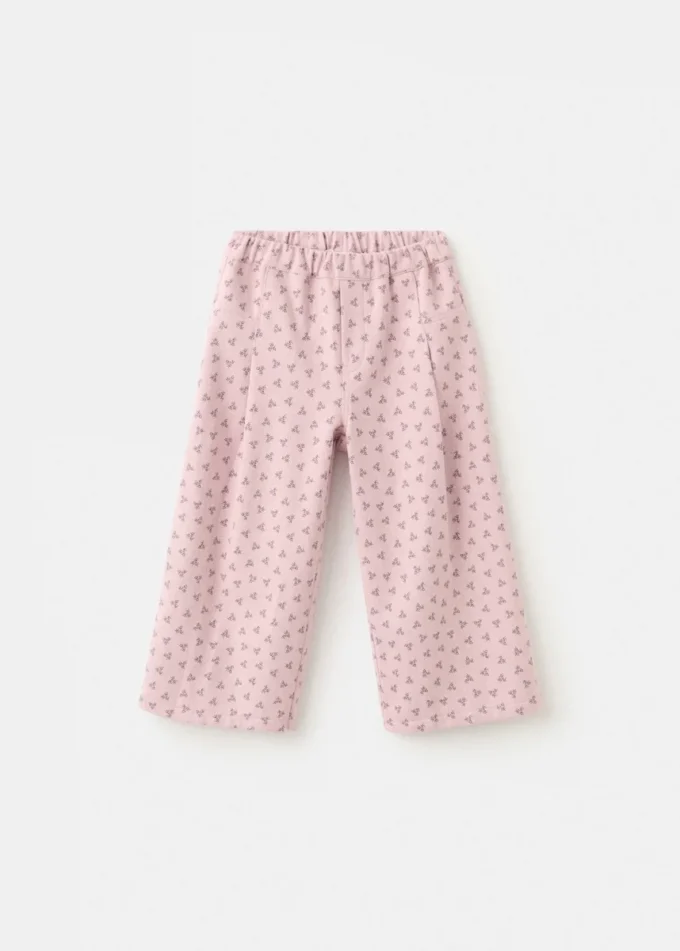 Pantalon droit à fleurs Pantalon droit à fleurs