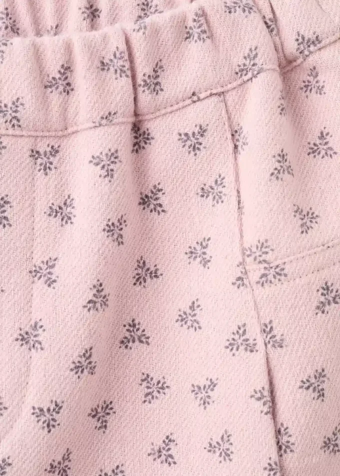 Pantalon droit à fleurs Pantalon droit à fleurs
