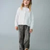 Pantalon droit à motif pied-de-poule Pantalon droit à motif pied-de-poule
