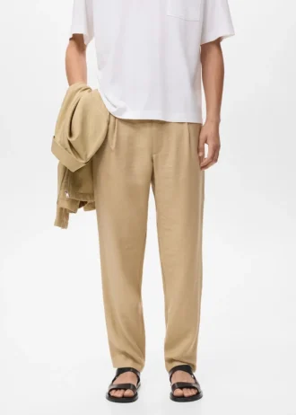 Pantalon droit à pinces Pantalon droit à pinces