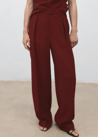 Pantalon droit à pinces