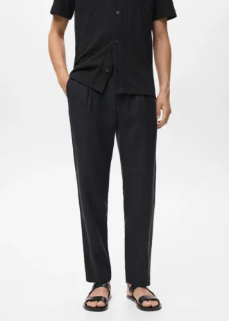 Pantalon droit à pinces Pantalon droit à pinces
