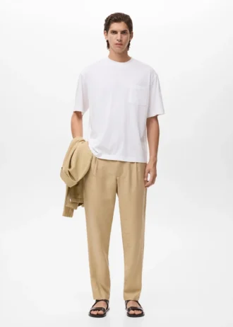 Pantalon droit à pinces Pantalon droit à pinces