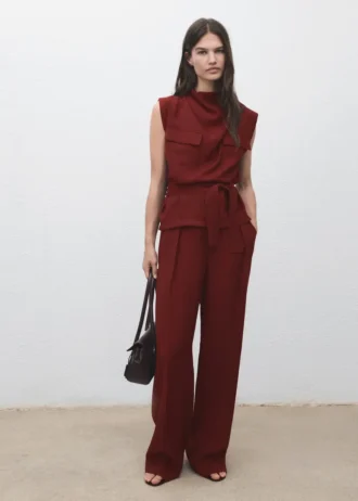 Pantalon droit à pinces