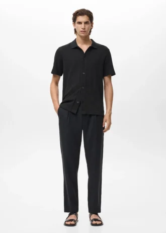 Pantalon droit à pinces Pantalon droit à pinces