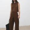 Pantalon droit à pinces Pantalon droit à pinces