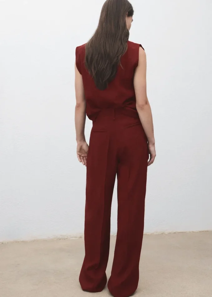 Pantalon droit à pinces Pantalon droit à pinces