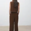 Pantalon droit à pinces Pantalon droit à pinces