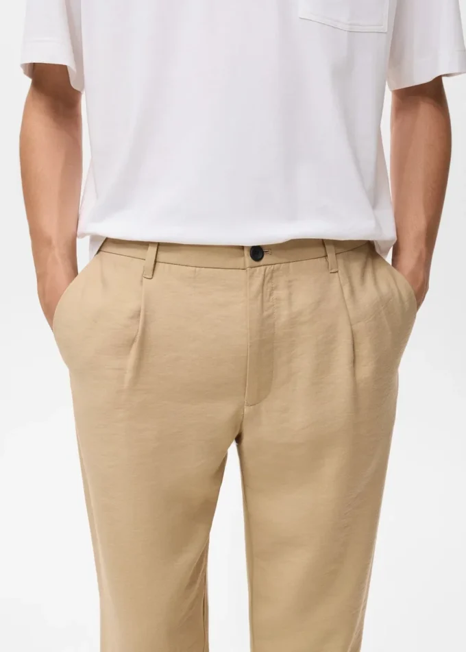 Pantalon droit à pinces Pantalon droit à pinces