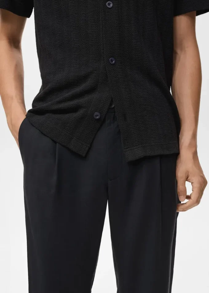 Pantalon droit à pinces Pantalon droit à pinces