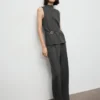 Pantalon droit à taille élastique Pantalon droit à taille élastique