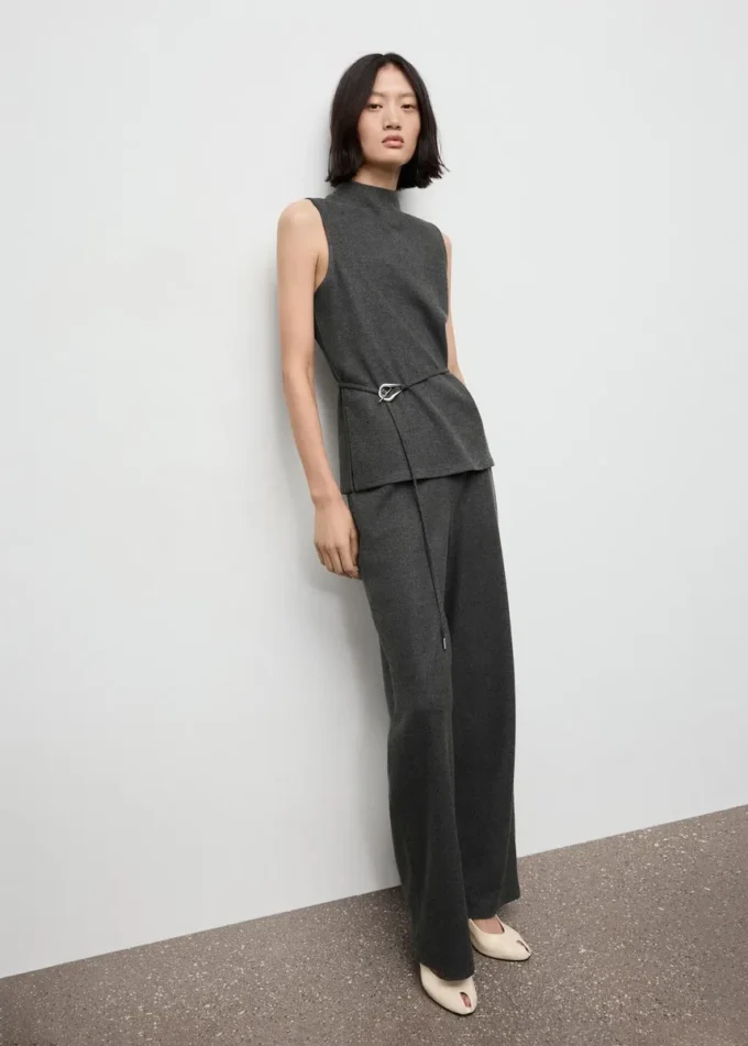 Pantalon droit à taille élastique Pantalon droit à taille élastique