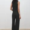 Pantalon droit à taille élastique Pantalon droit à taille élastique