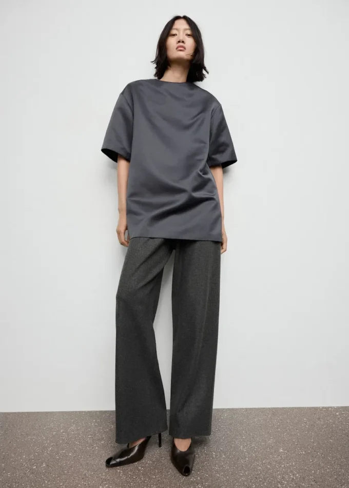 Pantalon droit à taille élastique Pantalon droit à taille élastique