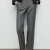 Pantalon droit taille mi-haute Pantalon droit taille mi-haute