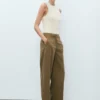 Pantalon droit taille mi-haute Pantalon droit taille mi-haute