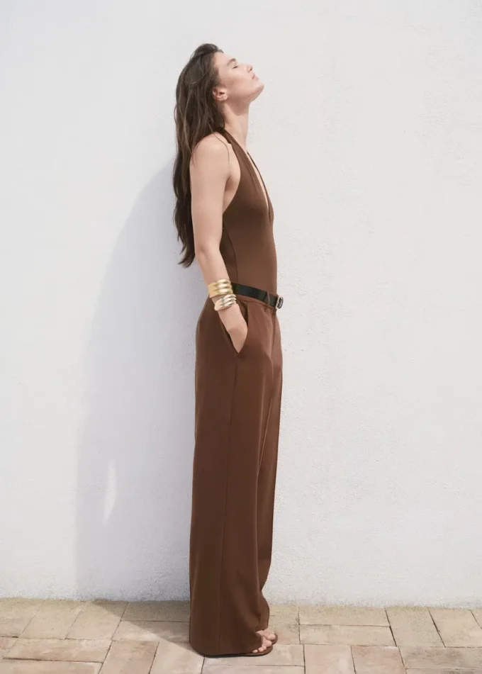 Pantalon droit taille mi-haute Pantalon droit taille mi-haute