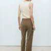 Pantalon droit taille mi-haute Pantalon droit taille mi-haute