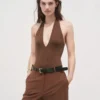 Pantalon droit taille mi-haute Pantalon droit taille mi-haute