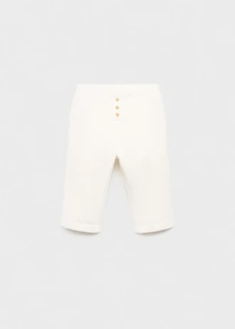 Pantalon en coton à boutons