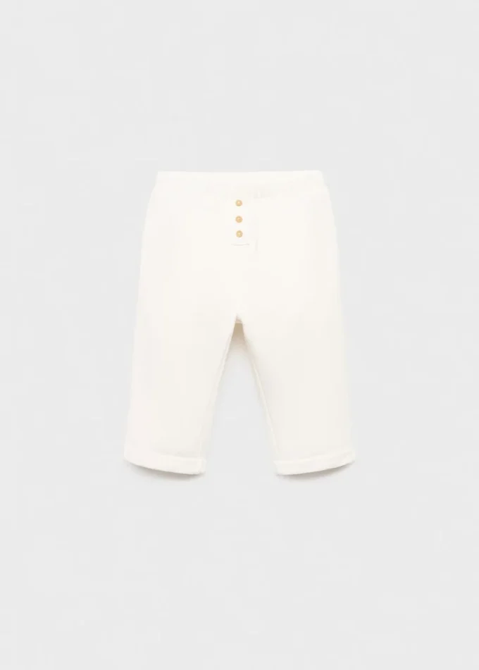 Pantalon en coton à boutons Pantalon en coton à boutons
