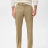Pantalon en coton à coupe régulière Pantalon en coton à coupe régulière