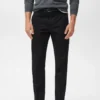 Pantalon en coton à coupe régulière Pantalon en coton à coupe régulière