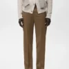 Pantalon en coton à coupe régulière