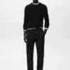 Pantalon en coton à coupe régulière Pantalon en coton à coupe régulière