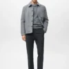 Pantalon en coton à coupe régulière