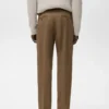 Pantalon en coton à coupe régulière